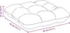 vidaXL Sitzkissen 4 pcs Beige 45 x 45 cm Mikrofaserstoff Produktbild-Vorschau 8