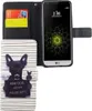 Handyhülle Tasche für Handy LG G6 Böser Hund Weiß Produktbild-Vorschau 1