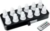 DUNI 12er LED Teelichter Set Mehrfarbig mit Ladestation Produktbild-Vorschau 1