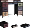 A desk with multiple drawers and a shelf above, shown against a white background. Smaller drawers are displayed below the desk. Produktbild-Vorschau