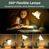 Blumen-Tischlampe, DIY-Formen Verfügbar, LED-Leselicht, Produktbild-Vorschau 2