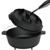 Dutch Oven Set Gusseisen Deckelheber Feuertopf Schmortopf Produktbild-Vorschau 9