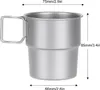 Tytanowy kubek kempingowy, 300 ml, składany uchwyt, kubek Podgląd zdjęcia produktu 10
