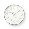 Nedis Wanduhr - Durchmesser: 300 mm - Kunststoff - Silber / Produktbild-Vorschau 1