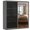 Schwebetürenschrank Kleiderschrank Schrank 203 cm Produktbild-Vorschau 5