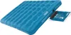 A blue inflatable mattress with a small bag attached. Podgląd zdjęcia produktu