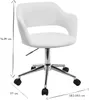 Miliboo - Design-Bürostuhl Weiß JESSY Produktbild-Vorschau 6