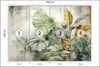 Muralo Vlies Fototapete Tropische BLÄTTER Aquarell Produktbild-Vorschau 2