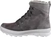 A side view of a gray suede boot with white soles and laces. Produktbild-Vorschau