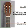 Close-up of a guitar headstock with text overlays indicating features. Náhled obrázku produktu