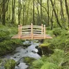 GOPLUS Holzbrücke aus Tannenholz, 150 x 67 x 55cm Produktbild-Vorschau 2