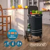 MONZANA® 3in1 Einkaufstrolley 56L bis 50 kg klappbar Produktbild-Vorschau 2