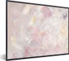 MuchoWow® Gerahmtes Poster Ölgemälde Rosa 80x60 cm - Poster Produktbild-Vorschau 1