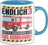 3. Geburtstag Geschenk Tasse Becher Feuerwehr Fan Jungs Produktbild-Vorschau 1