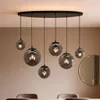 Olucia - DOLF - Pendelleuchte - Grau / Schwarz - 6 Lampen Produktbild-Vorschau 10