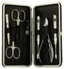 Pfeilring manicure set, zwart, 7-delig, van rundleer, met Productafbeelding-voorbeeld 3