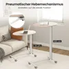 COSTWAY Mobiler Stehschreibtisch, höhenverstellbarer Produktbild-Vorschau 3