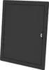 A black inspection door with a small handle cutout on the right side, presented on a white background. Náhľad obrázku produktu