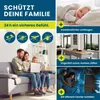 A collage of images showing a family on a couch, a baby sleeping, a kitchen table, and a couple in bed, with text overlay describing product benefits. Anteprima dell’immagine prodotto