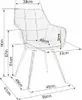 Chaise de salle à manger rembourrée ORNELA – cannelle / Voir les images du produit 7