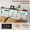 Fortuna Lai Polsterbett 180x200 mit Lattenrost，Stilvolles Produktbild-Vorschau 7