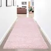 Shaggy Hochflor-Teppich Uni 500 Rosa 80x300 cm Produktbild-Vorschau 1