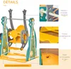 HOMCOM Toboggan et balançoire pour enfants 4 en 1, aire de Voir les images du produit 7