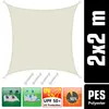 UPF50+ Markiza 2x2 Poliester Kwadrat Wodoodporny Balkon Podgląd zdjęcia produktu 2