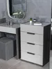 Grau-Weiße Edle Kommode Schlafzimmer Designer Holz Produktbild-Vorschau 2