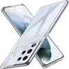 Two clear phone cases are shown crossed over each other, with phones inside them. Produktbild-Vorschau