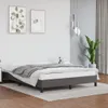 vidaXL Postel Grey 140x200 cm Imitace kůže Náhled obrázku produktu 2