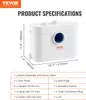 Zvedací jednotka VEVOR, 700 W, průtok 9600 l/h, výtlačný Náhled obrázku produktu 7