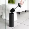 Toilettenbürste mit Ständer, schwarzes Metall, 38x10 cm Produktbild-Vorschau 6