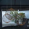 LED 3D Designkugel 'Mounty' - D: 50cm - 198 warmweiße LED - 8 Funktionen - faltbar - schwarz Anteprima dell’immagine prodotto