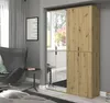Garderobe und Kleiderschrank mit Spiegel "Line-Up" Eiche Produktbild-Vorschau 6
