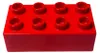 LEGO® DUPLO® 2x4 Steine Bausteine Grundbausteine Rot - 3011 Produktbild-Vorschau 3