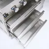 A close-up view of the stainless steel drawers of an outdoor kitchen grill. Podgląd zdjęcia produktu