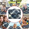 EBRAN TRADE Picknickdecke, Marineblau Beige, 200x200 cm, Produktbild-Vorschau 13