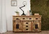 MASSIVMOEBEL24 | Buffet 150x45 Manguier laqué Bois naturel Voir les images du produit 3