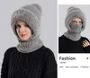 ASKSA balaclava čepice 3 v 1 se šálou a maskou, pletená Náhled obrázku produktu 2