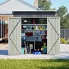 Metall Geräteschuppen Gerätehaus mit Pultdach Fundament Produktbild-Vorschau 4