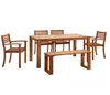 Dehner Gartentisch Macao, Holztisch für 6 Personen, 75 x Produktbild-Vorschau 2