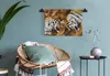 MuchoWow® Wandteppich Wandbehang Tiger - Baum - Natur 60x40 Produktbild-Vorschau 5