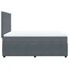 Boxspringbett mit Matratze Dunkelgrau 140x190 cm Samt Produktbild-Vorschau 7