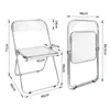 6er Set Acryl Klappstuhl Lounge-Sessel Besuchersstuhl Produktbild-Vorschau 6