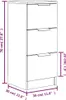 vidaXL Sideboard Sonoma-Eiche 30x30x70 cm Holzwerkstoff Produktbild-Vorschau 7