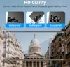 A collage of marketing images for a phone screen protector, showing its features and a sample photo taken through it. Produktbild-Vorschau