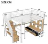 Łóżko piętrowe 140x200 cm z biurkiem, półkami, 2 Podgląd zdjęcia produktu 5