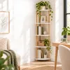 Relaxdays Eckregal, HxBxT: 143,5 x 38 x 25 cm, 5 Ablagen, Produktbild-Vorschau 5