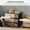 HOMCOM Kommode Schrank mit 7 Schubladen aus Leinen für Produktbild-Vorschau 4